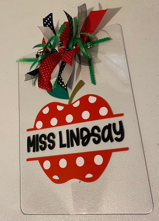 Personalized Teacher Appreciation Clipboard