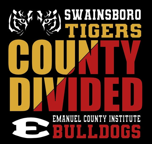 Tigers & Bulldogs County Divided Spirit T-Shirt