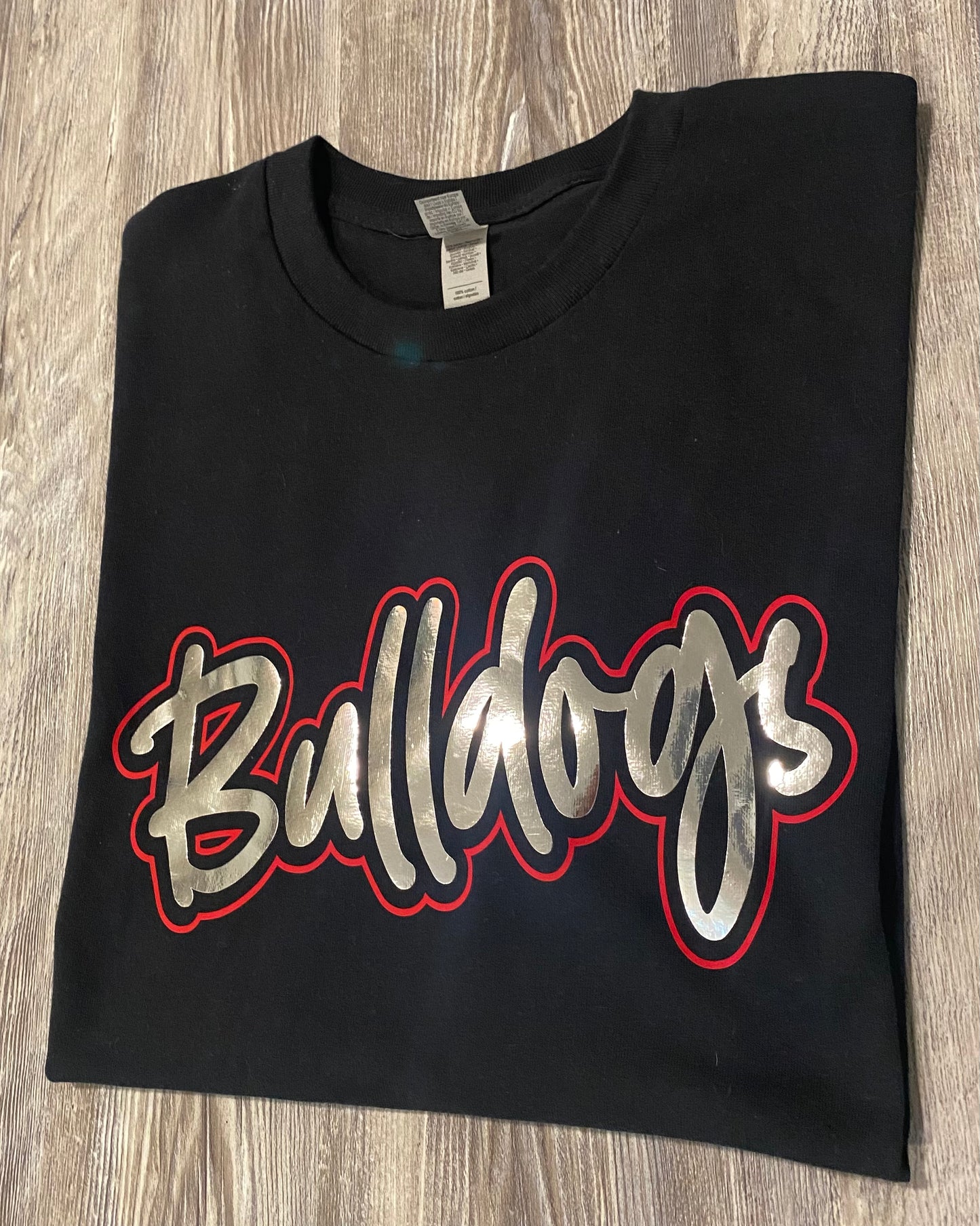 Bulldogs Outline Foil Spirit T-Shirt