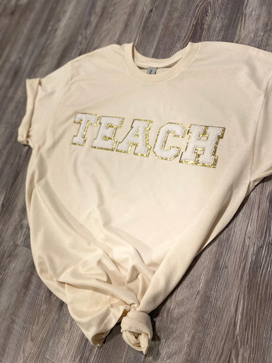 TEACH Letter Patch T-Shirt