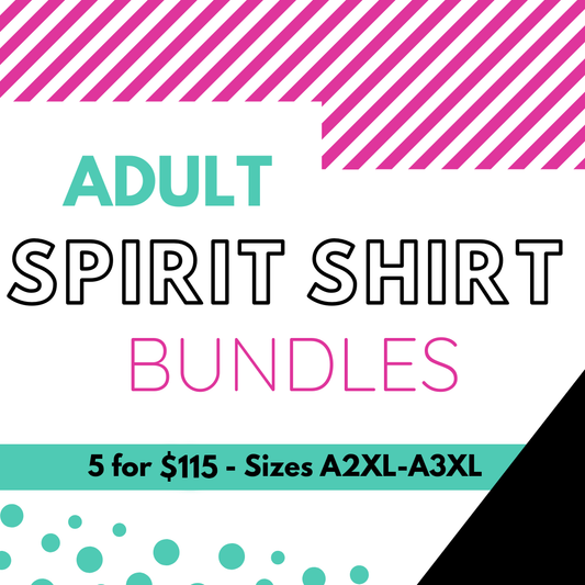 Adult Plus School Spirit T-Shirt Bundle