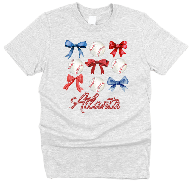 Atlanta Bows and Baseball T-Shirt