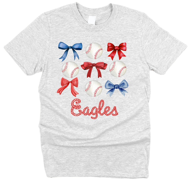 Eagles Bows and Baseball T-Shirt