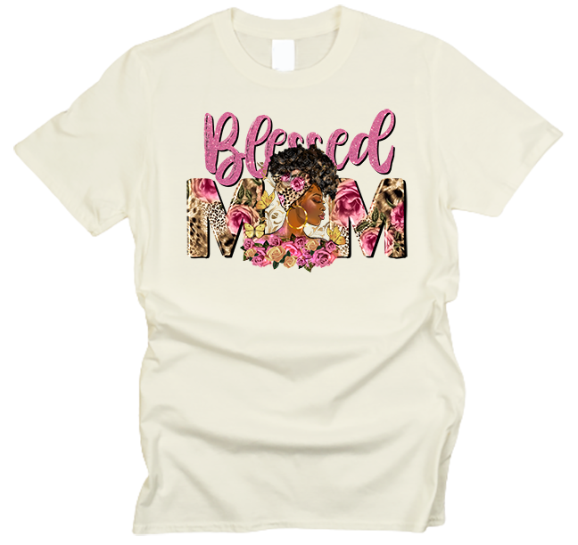 Blessed Mom Afro T-Shirt