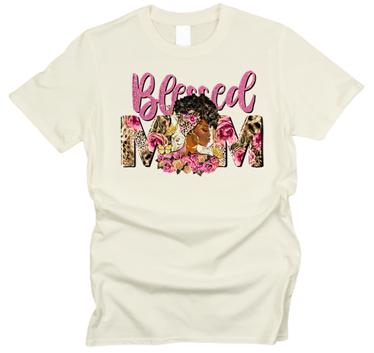 Blessed Mom Afro T-Shirt