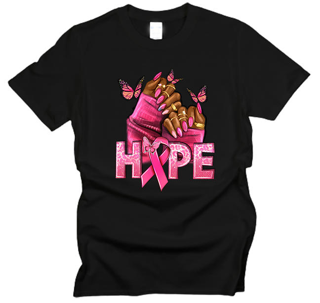 Breast Cancer Hope Nails T-Shirt