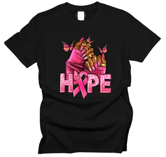 Breast Cancer Hope Nails T-Shirt