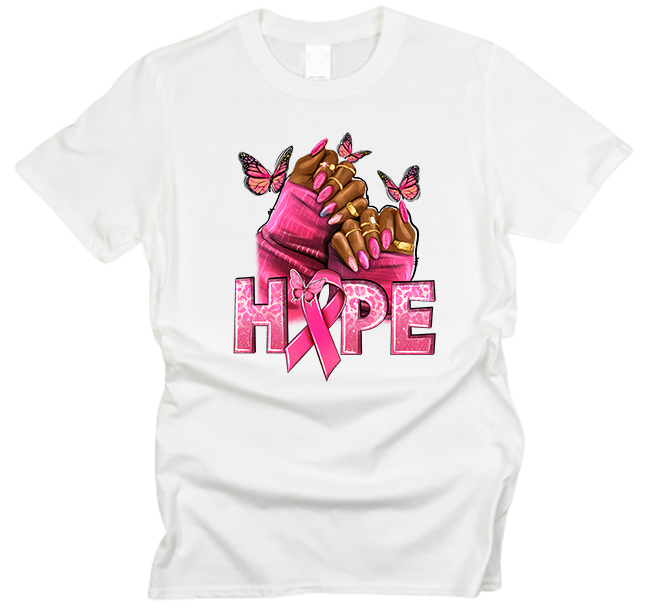 Breast Cancer Hope Nails T-Shirt