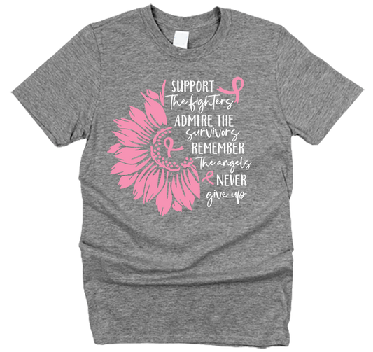 Support the Fighters Breast Cancer Awareness T-Shirt