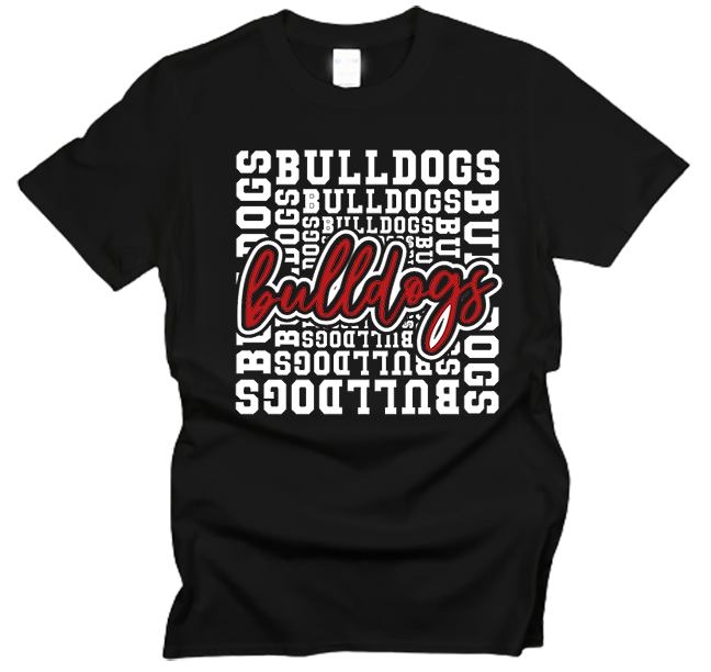 Bulldog Block Team Mascot T-Shirt