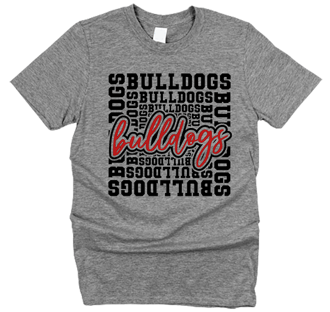 Bulldog Block Team Mascot T-Shirt