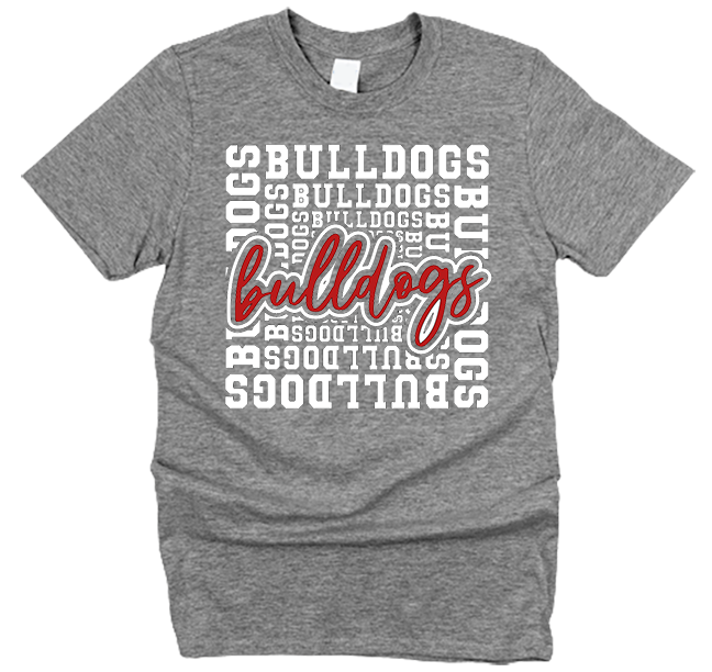 Bulldog Block Team Mascot T-Shirt