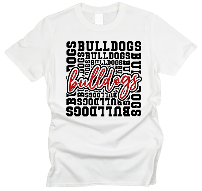 Bulldog Block Team Mascot T-Shirt