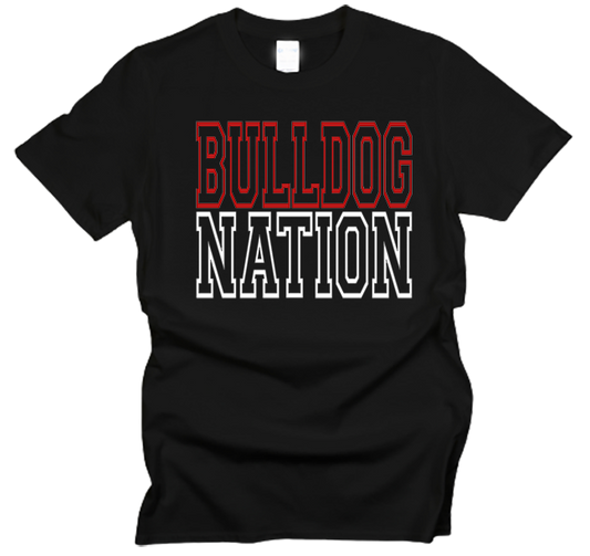 Bulldog Nation Open Outline T-Shirt