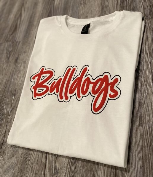 Bulldogs Puff Outline Spirit T-Shirt