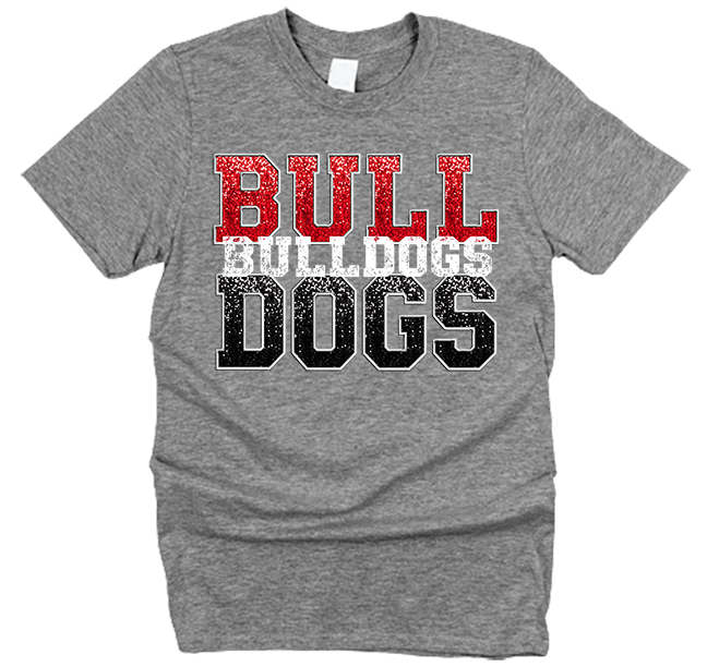 Bulldogs Sequin Block T-Shirt