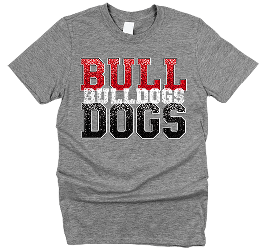 Bulldogs Sequin Block T-Shirt