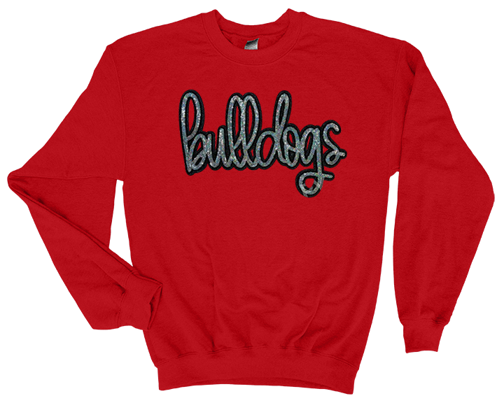 Bulldogs Sequin Patch Sweatshirt