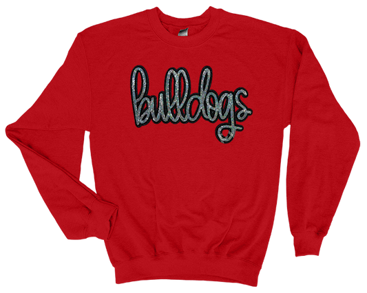 Bulldogs Sequin Patch Sweatshirt