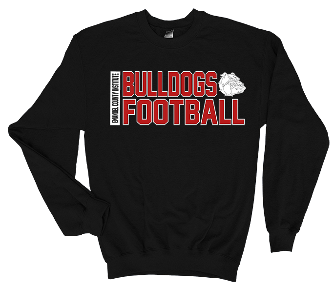 ECI Bulldogs Football Growl Sweatshirt - Hoodie