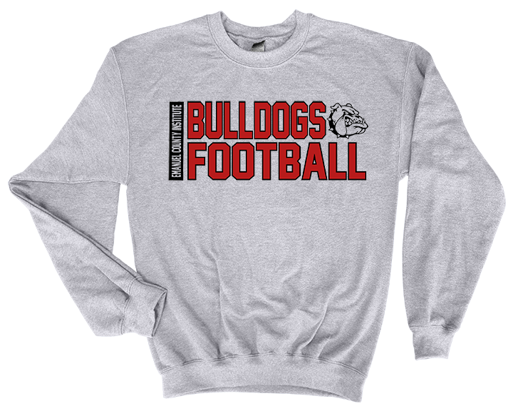 ECI Bulldogs Football Growl Sweatshirt - Hoodie