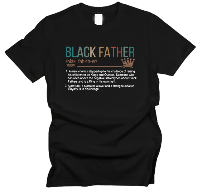 Black Father Definition T-Shirt