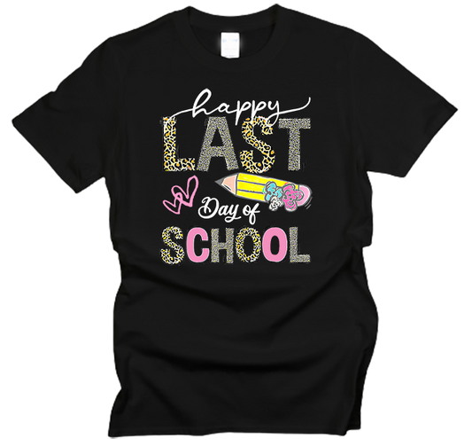 Happy Last Day of School Leopard T-Shirt