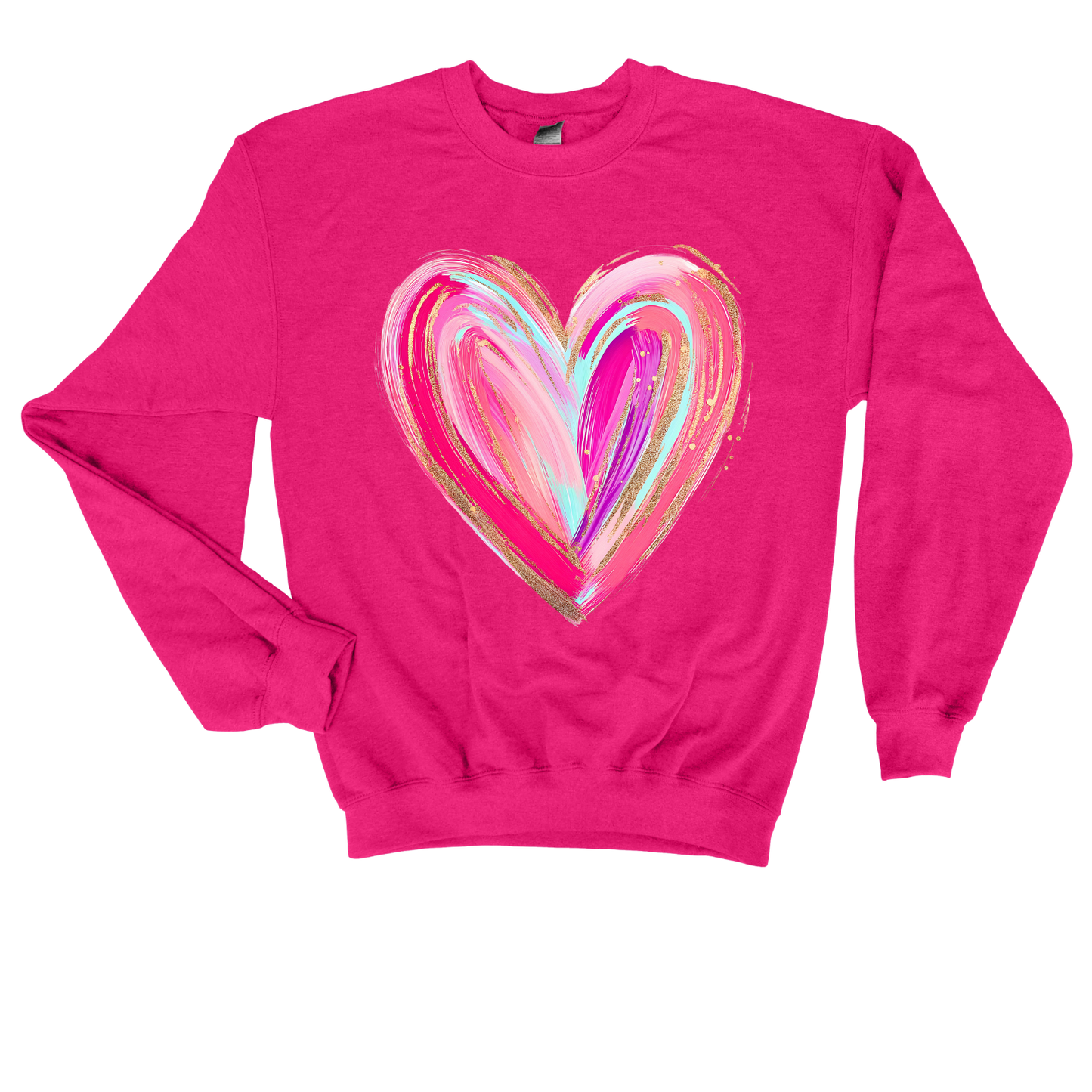 Valentine's Heart Pastel Brushstroke Shirt