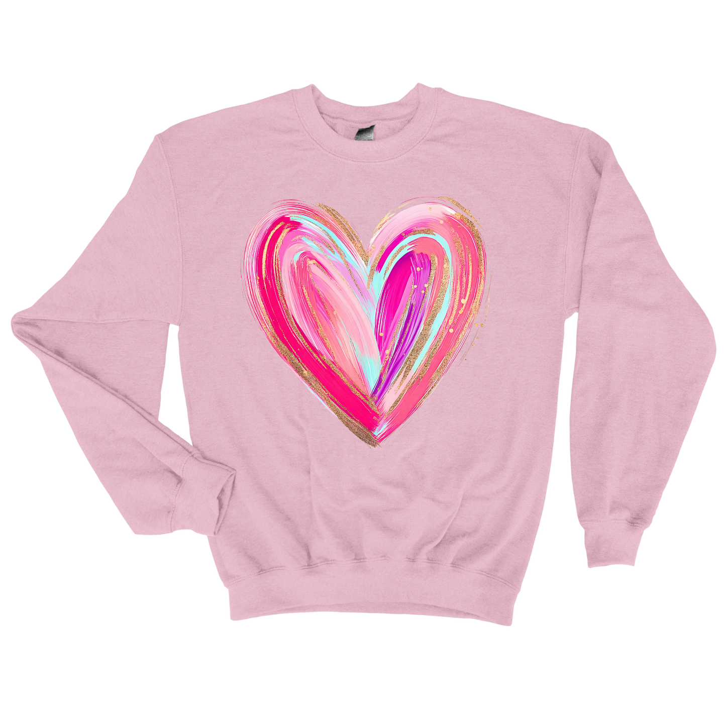 Valentine's Heart Pastel Brushstroke Shirt