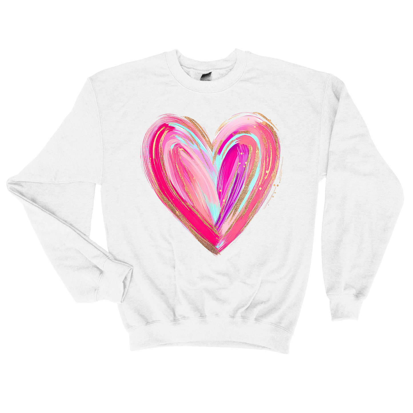 Valentine's Heart Pastel Brushstroke Shirt