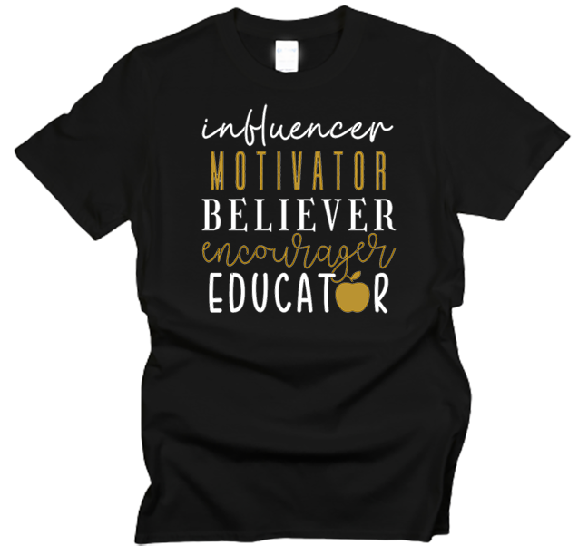 Influencer, Motivator, Educator Teacher Appreciation T-Shirt