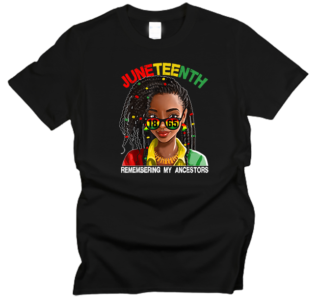 Juneteenth Remembering My Ancestors Sunglasses T-Shirt