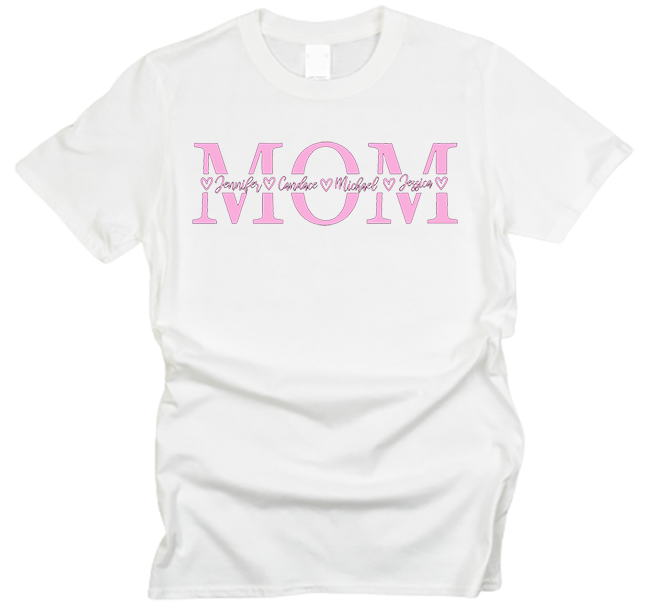 MOM Personalized Name T-Shirt