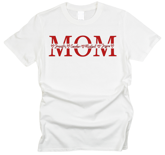 MOM Personalized Name T-Shirt