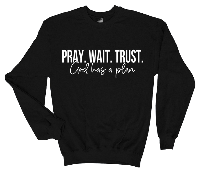 Pray. Wait. Trust. Sweatshirt