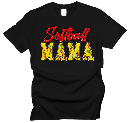 Softball Mama Laces T-Shirt