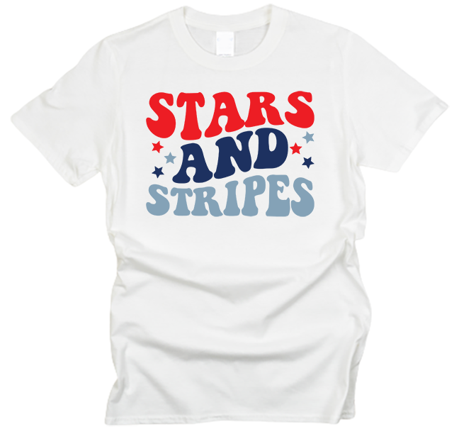 Stars and Stripes Groovy T-Shirt