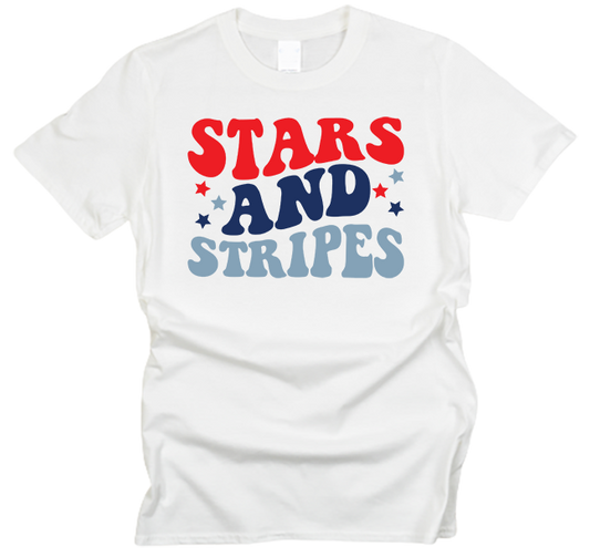 Stars and Stripes Groovy T-Shirt