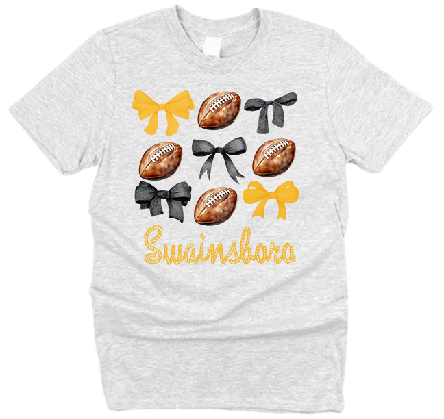 Tigers Bows and Football T-Shirt