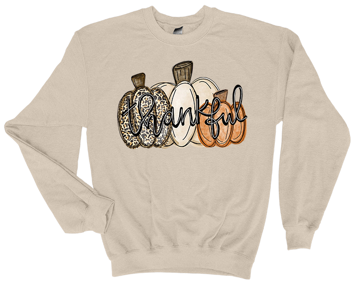 Thankful Leopard Pumpkin Sweatshirt