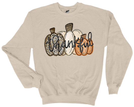 Thankful Leopard Pumpkin Sweatshirt