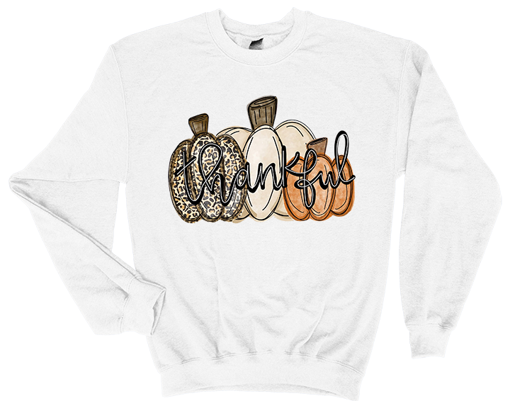 Thankful Leopard Pumpkin Sweatshirt