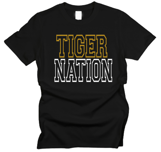 Tiger Nation Open Outline T-Shirt