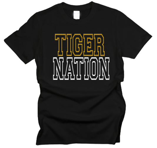 Tiger Nation Open Outline T-Shirt