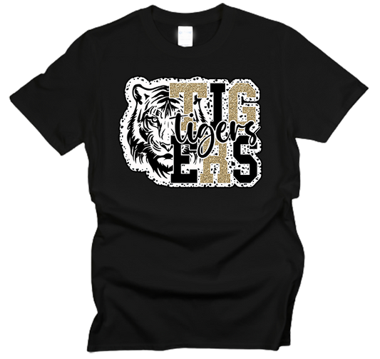 Tigers Face Off Dot T-Shirt