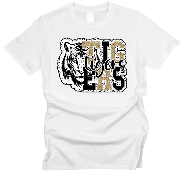 Tigers Face Off Dot T-Shirt