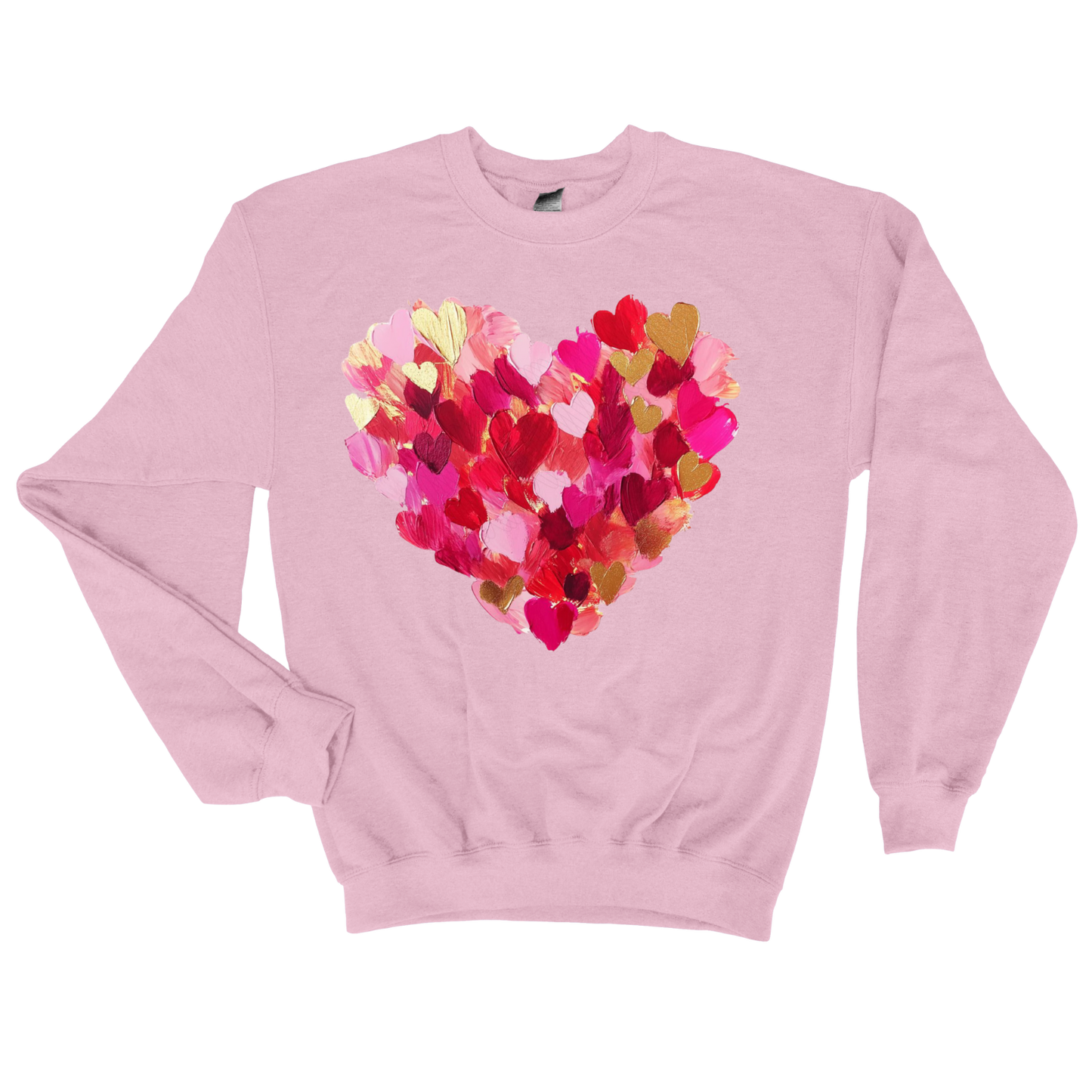 Valentine's Heart Over Heart Brush Stroke Shirt