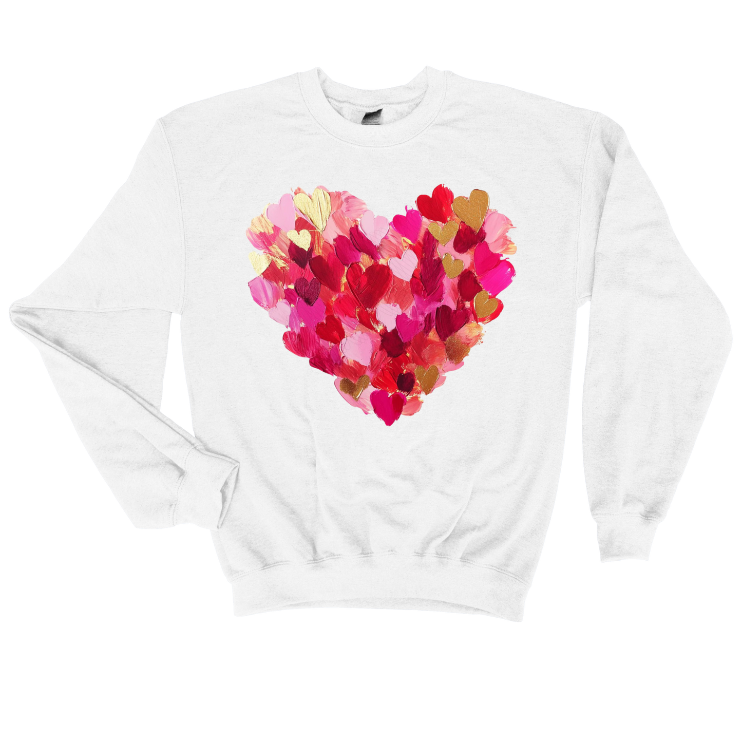 Valentine's Heart Over Heart Brush Stroke Shirt