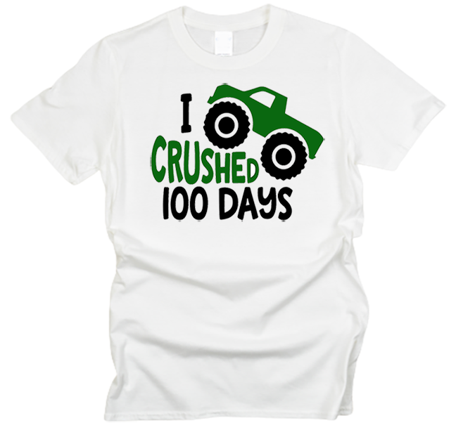 100 Days of School Crushed T-Shirt