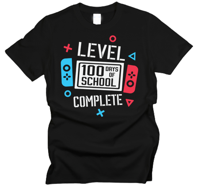 100 Days of School Level Complete T-Shirt